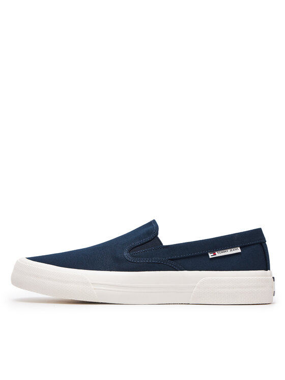 Tommy Jeans Teniszcipő Tommy Jeans Tjm Slip On Canvas Color EM0EM01366 Sötétkék