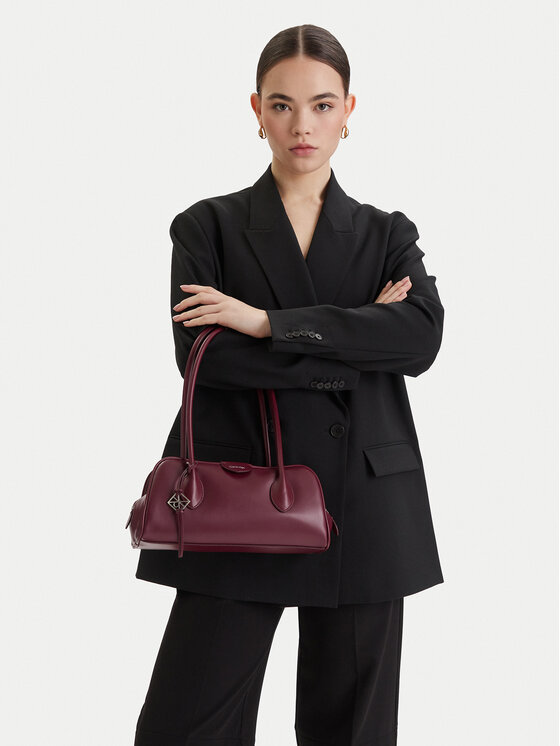 Calvin Klein Soma Calvin Klein Emblem Trio Shoulder Bag LV04F3369G Bordo