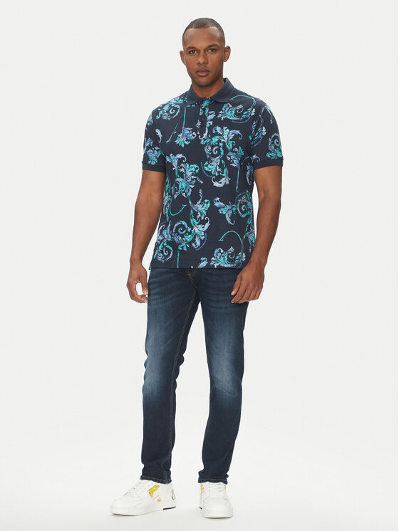 Versace Jeans Couture Versace Jeans Couture Поло 78GAG6S0 Cиній Regular Fit