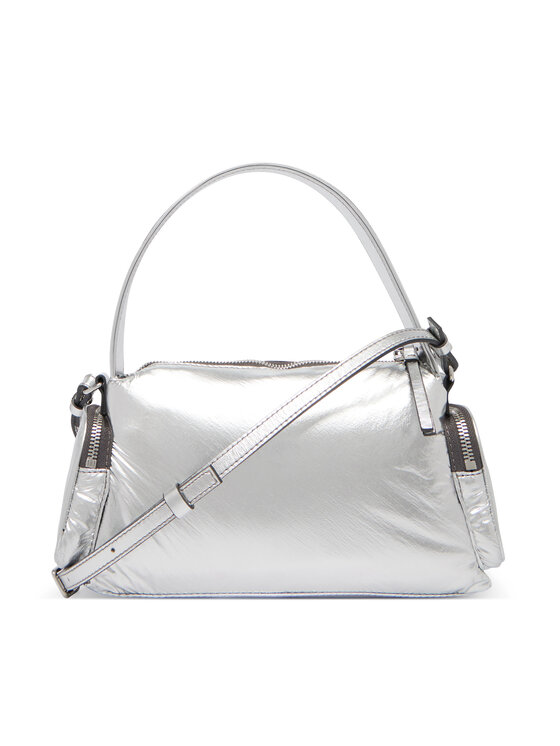 Calvin Klein Soma Calvin Klein Pocket Silver Nylon Small Bag LV04F3443G Sudraba