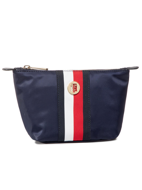 Tommy Hilfiger Geantă pentru cosmetice Tommy Hilfiger Poppy Make Up Bag Corp AW0AW08371 Bleumarin