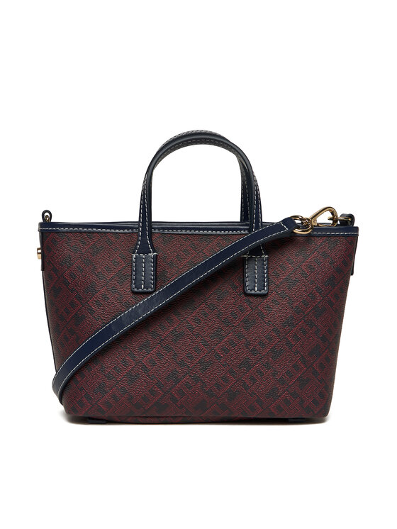 Tommy Hilfiger Kabelka Tommy Hilfiger Th Monoplay Le Nano Tote AW0AW17717 Tmavomodrá