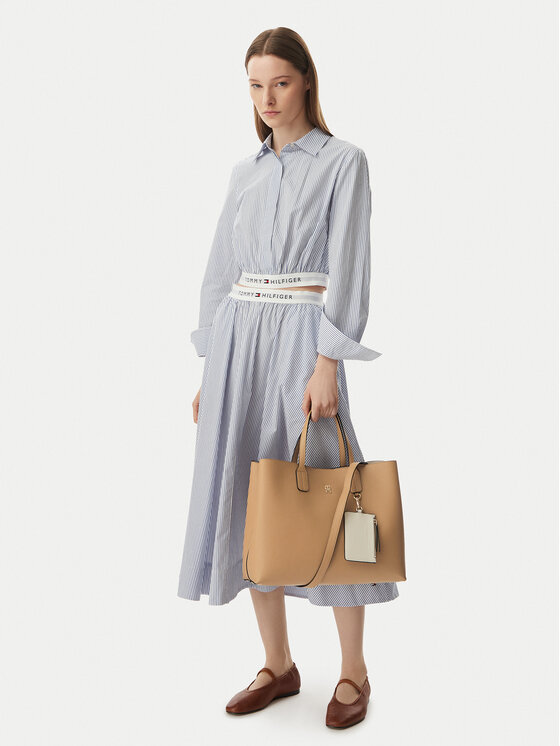 Tommy Hilfiger Rankinė Tommy Hilfiger Th Icon Satchel AW0AW18723 Chaki