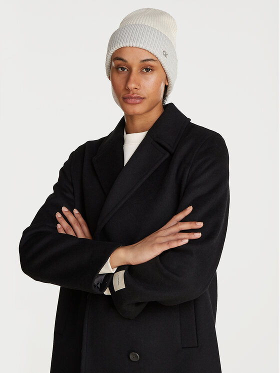 Calvin Klein Căciulă Calvin Klein Metal Two-Tone Chunky K60K612598 Écru