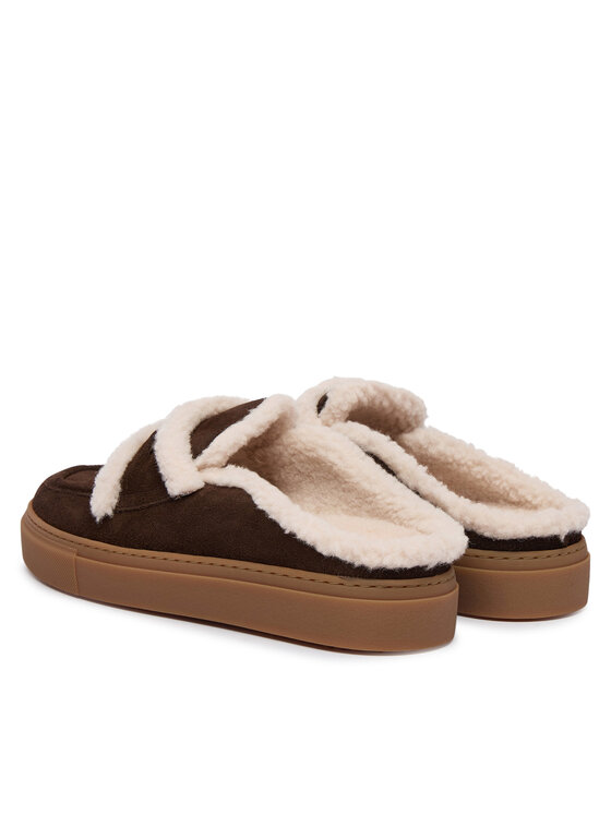 Inuikii Чехли Inuikii Mule Wool 1004.017.0011 Кафяв