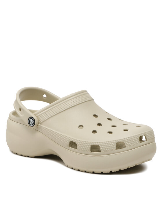 Crocs Шльопанці Crocs Classic Platform Clog W 206750 Бежевий