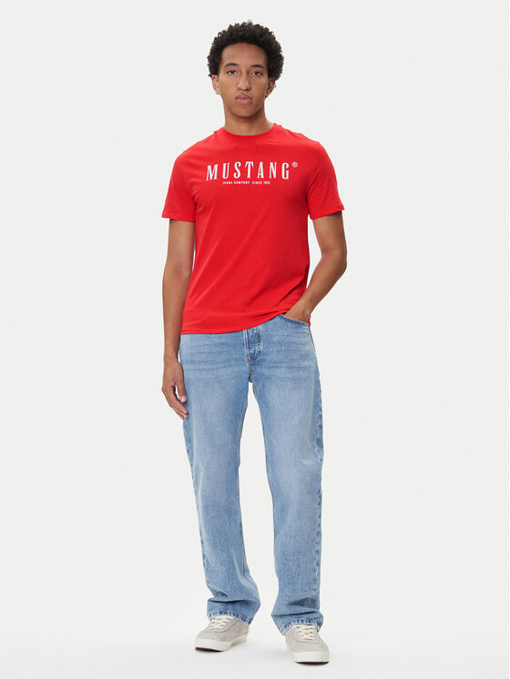 Mustang Mustang Camiseta Austin 1016853 Rojo Regular Fit