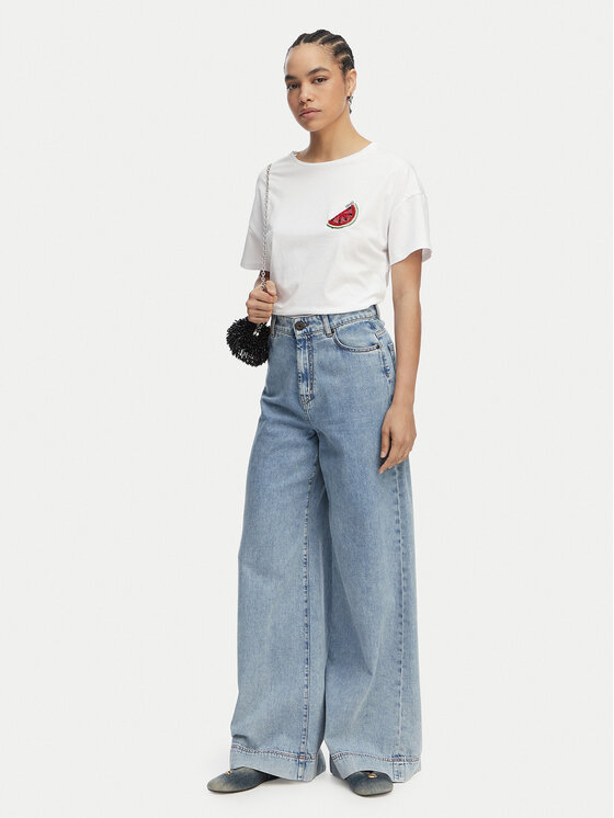 Liu Jo Liu Jo Camiseta WA6414 JS923 Blanco Regular Fit