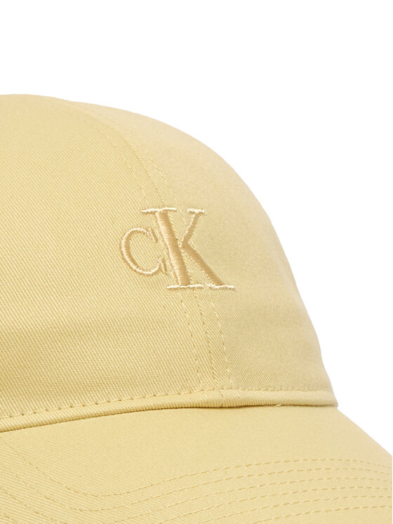 Calvin Klein Gorra con visera Calvin Klein Monogram Embroidery Baseball Cap LV04K5024G Amarillo