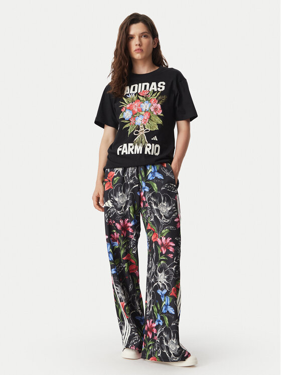 adidas adidas Футболка Fram Rio Graphic KR02801 Чорний Regular Fit