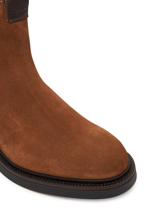 Tommy Hilfiger Členková obuv s elastickým prvkom Tommy Hilfiger Comfort Lwt FM0FM05592 Hnedá