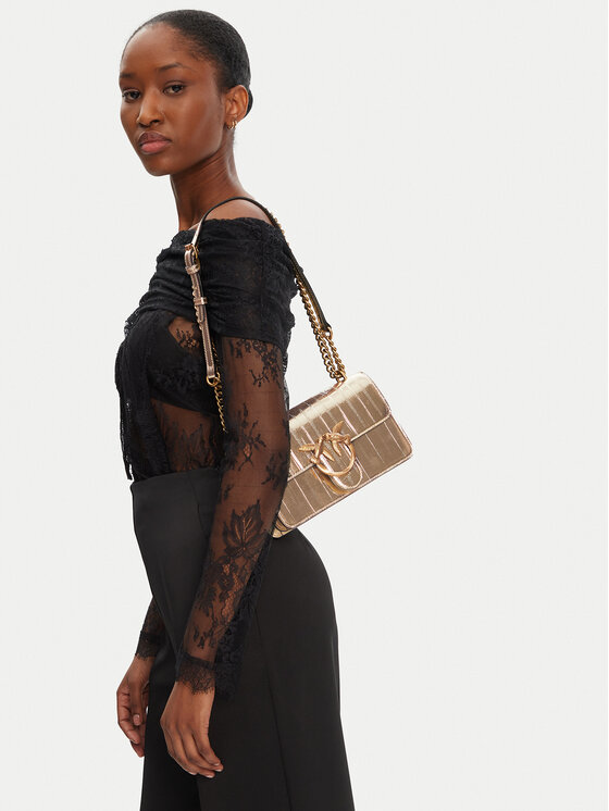 PINKO Torbica PINKO Love One Mini Dc PE 25 PLTT 100074 A26X Zlatna