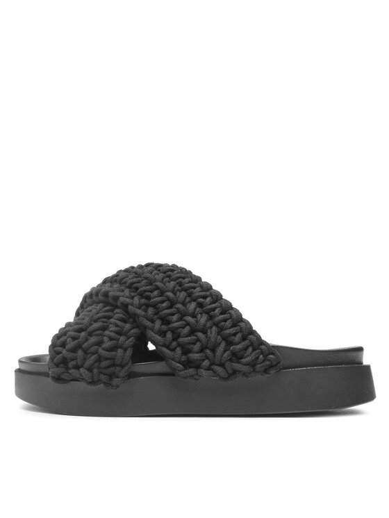 Inuikii Шльопанці Inuikii Woven 70104-105 Чорний
