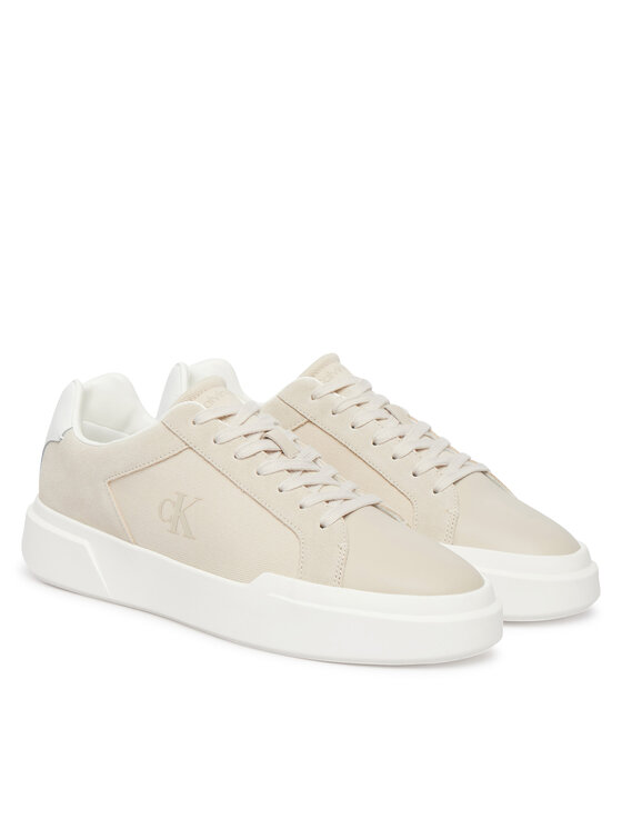 Calvin Klein Tenisice Calvin Klein Chunky Cupsole Laceup Cv Mix HM0HM02238 Bež