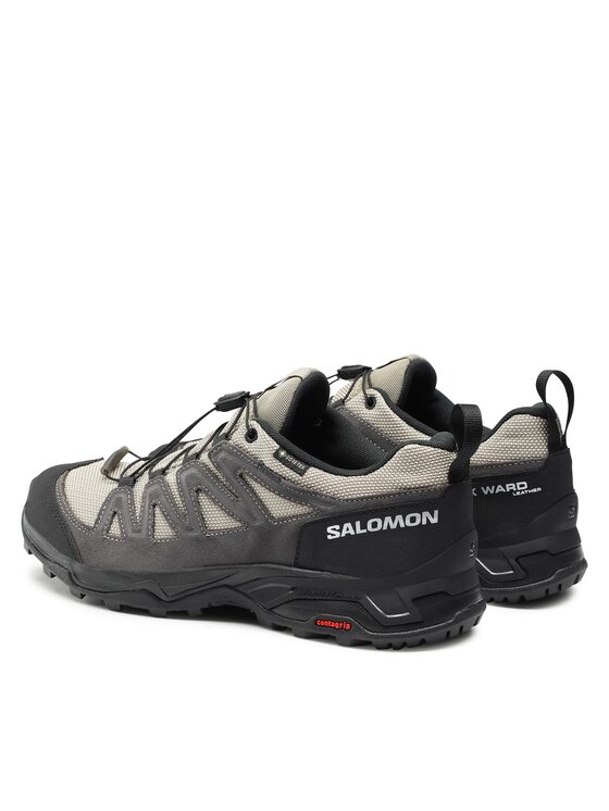 Salomon Pārgājienu apavi Salomon X Ward Leather GORE-TEX L47182100 Bēšs