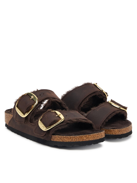 Birkenstock Παντόφλες Birkenstock Arizona Big Buckle 1032982 Σκούρο καφέ