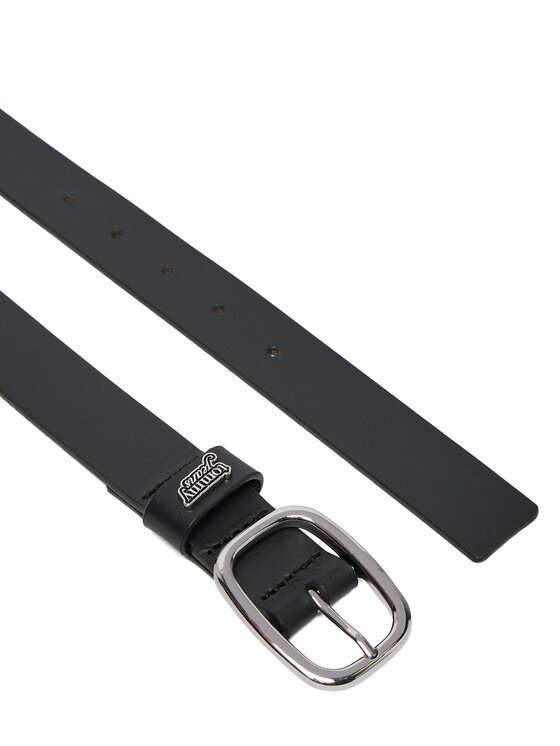 Tommy Jeans Pas Tommy Jeans Tjw Oval 3.0 Buckle AW0AW18812 Črna