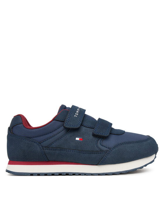 Tommy Hilfiger Сникърси Tommy Hilfiger Low Cut Velcro Sneaker T1X9-35253-1960 S Тъмносин