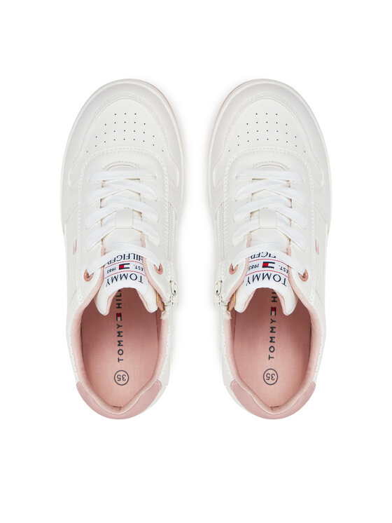Tommy Hilfiger Sneakers Tommy Hilfiger Low Cut Lace-Up Sneaker T3A9-33740-1355 S Alb