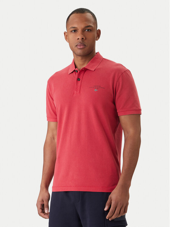 Napapijri Napapijri Polo Elbass SS 4 NP0A4GDL Rojo Regular Fit