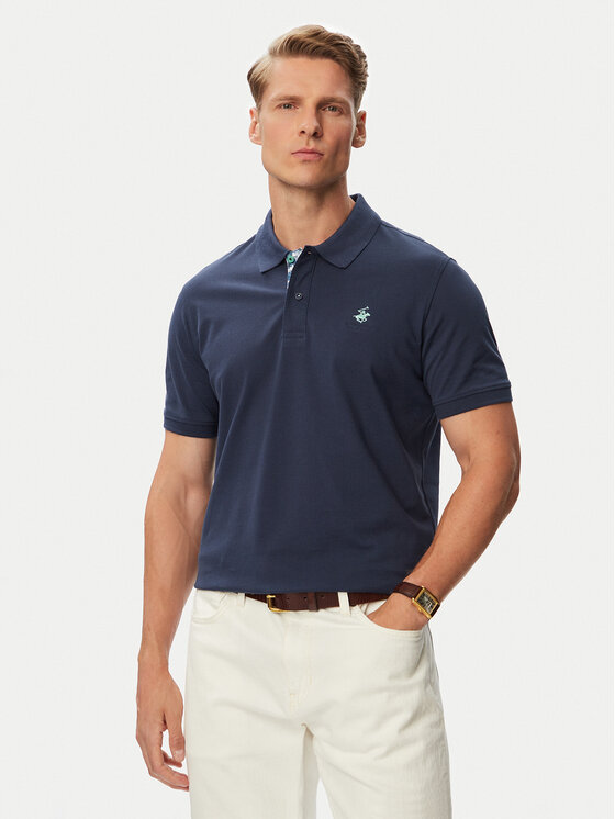 Beverly Hills Polo Club Beverly Hills Polo Club Polo P-SS26M-P450106BLU Azul marino Regular Fit
