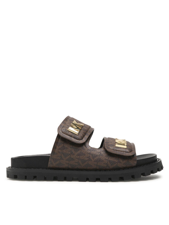 MICHAEL Michael Kors Šľapky MICHAEL Michael Kors Stark Slide 40F1BAFA1B Hnedá