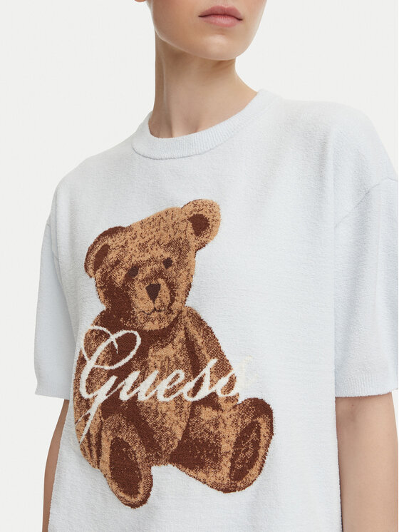 Guess Guess Camiseta O6BR03 Z1145 Azul claro Regular Fit