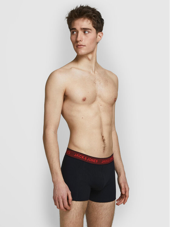 Jack & Jones Jack & Jones Conjunto de calzoncillos boxer Waistband 12127816 Negro