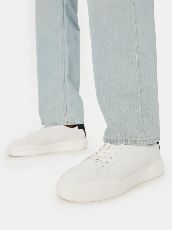 Calvin Klein Αθλητικά Calvin Klein Chunky Cupsole Laceup Clean Lth HM0HM02239 Λευκό