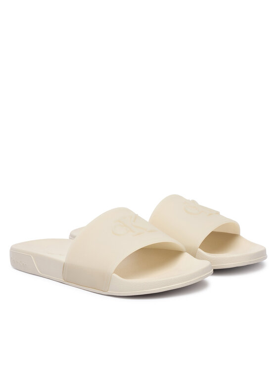 Calvin Klein Iešļūcenes Calvin Klein Ess Slide Tpu HW0HW02959 Krēmkrāsas