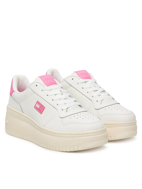 Tommy Jeans Superge Tommy Jeans Tjw Basket Flatform EN0EN02981 Bela