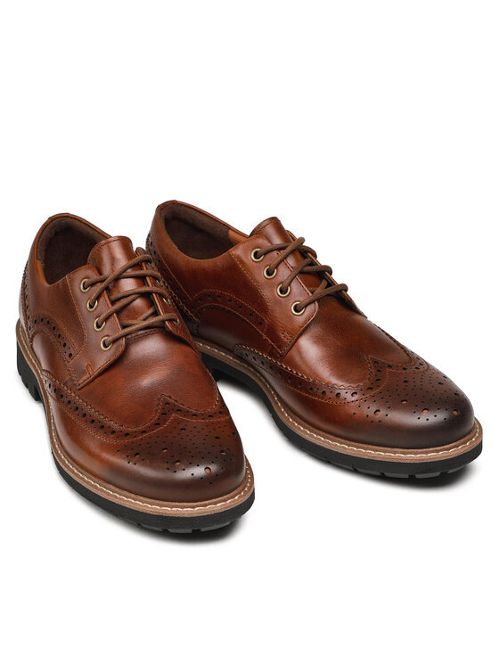 Clarks Κλειστά παπούτσια Clarks Batcombe Wing 261271917 Καφέ