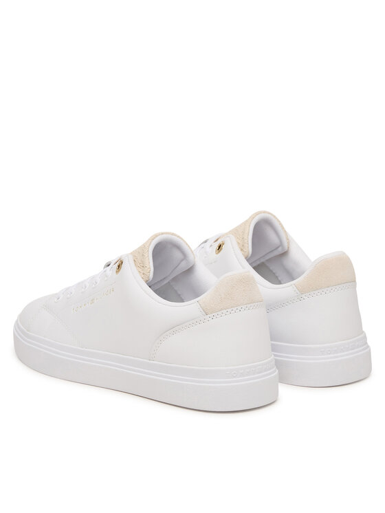 Tommy Hilfiger Sneakersy Tommy Hilfiger Th Feminine Cupsole Monogram FW0FW09606 Biały