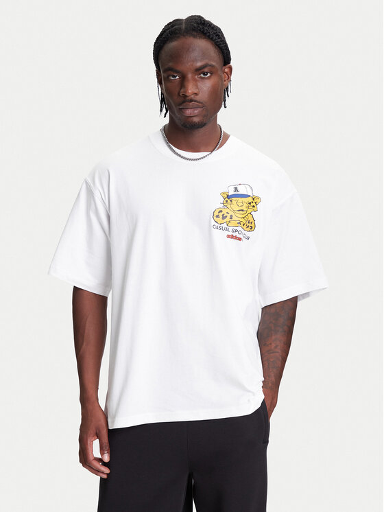 adidas adidas Marškinėliai Wabash JW0158 Balta Oversize