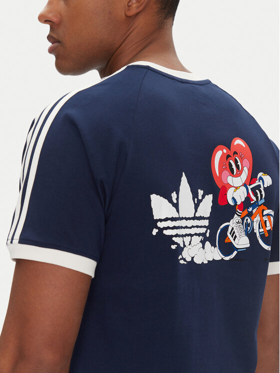 adidas adidas T-Shirt JP0984 Σκούρο μπλε Slim Fit