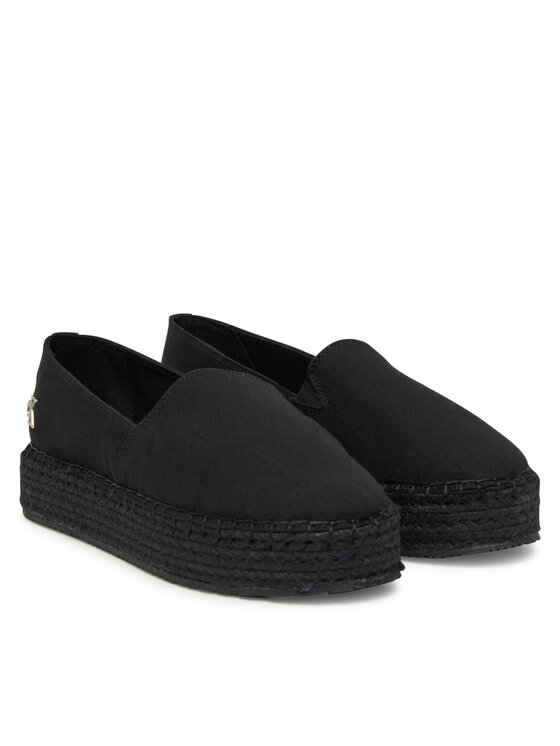 Calvin Klein Jeans Espadrile Calvin Klein Jeans Flatform Esdparille Mg/Hdw YW0YW01737 Črna
