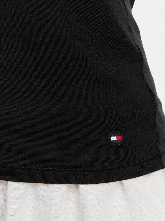 Tommy Hilfiger Tommy Hilfiger Conjunto de tops UW0UW05748 Negro Regular Fit