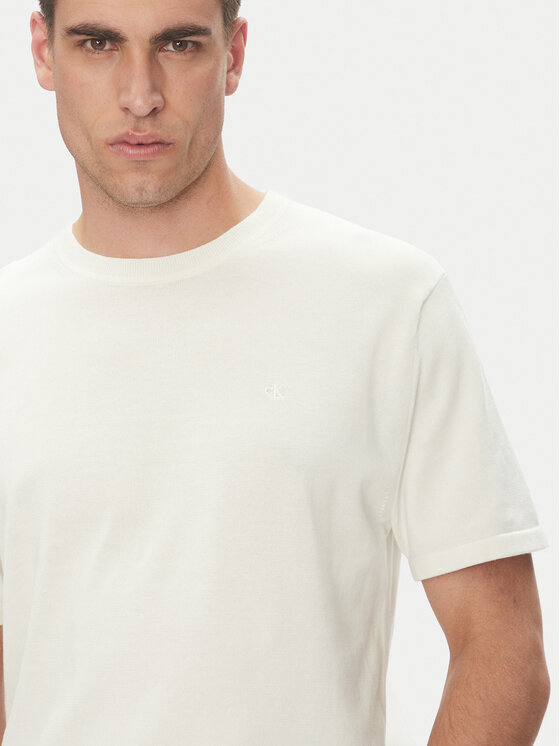 Calvin Klein Calvin Klein Camiseta Supima LV04LC333G Écru Regular Fit