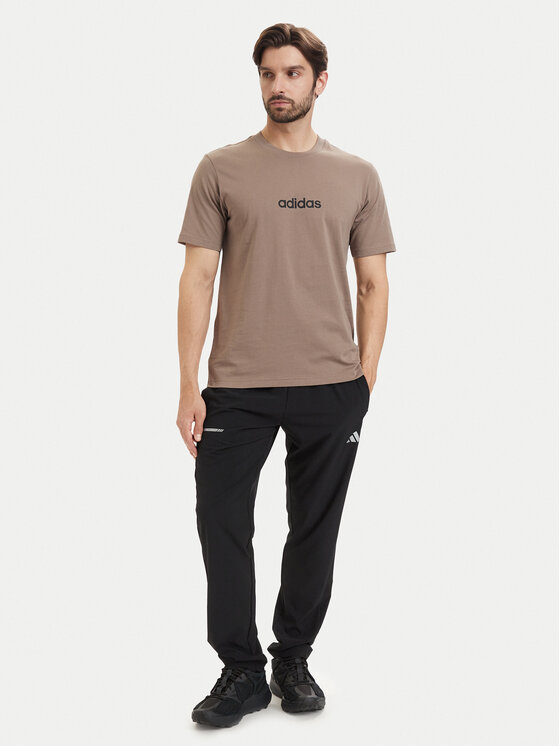 adidas adidas Футболка Essentials Linear KF2390 Бежевий Regular Fit
