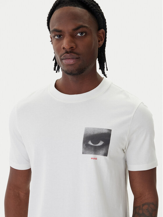 HUGO HUGO Camiseta Deyss 50553755 Beis Regular Fit