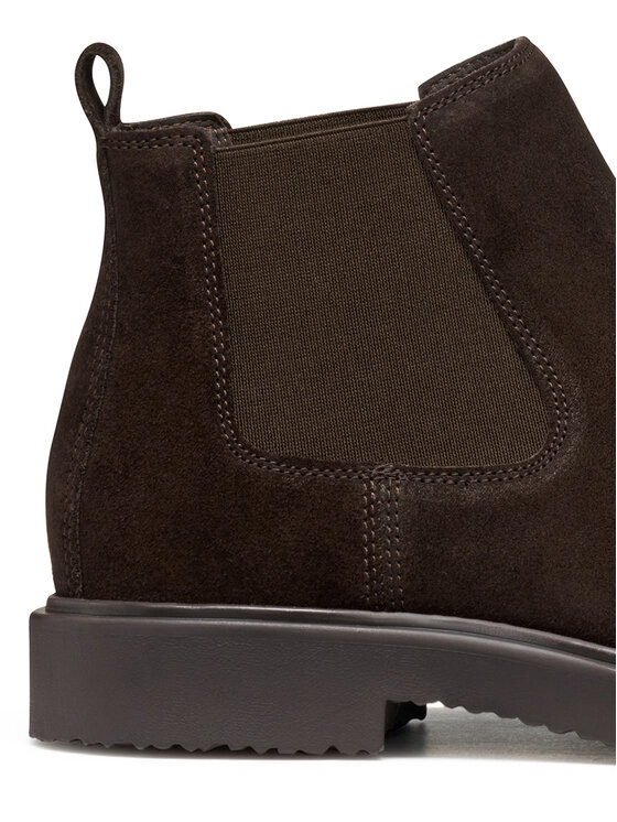 Geox Kotníková obuv s elastickým prvkem Geox U Massimiano U46H9B 00022 C6006 Hnědá