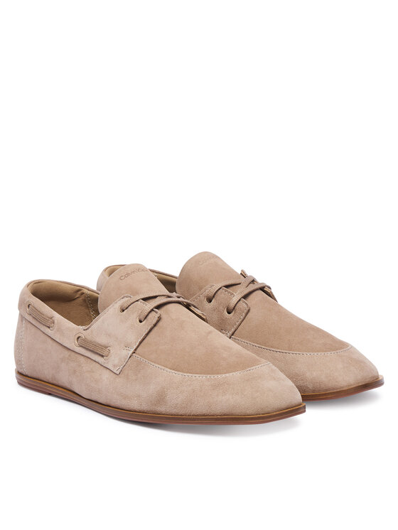 Calvin Klein Обувки Calvin Klein Ess Boatshoe Suede HW0HW03290 Бежов