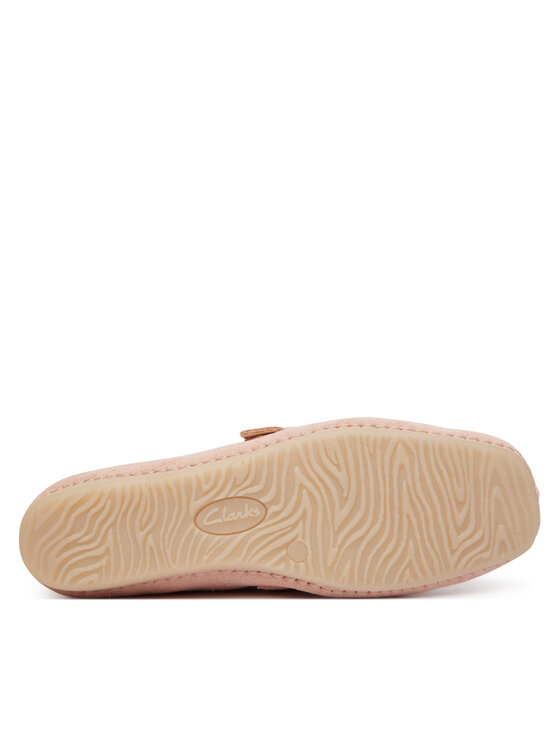 Clarks Мокасини Clarks Freckle Tbar 26185904 Рожевий