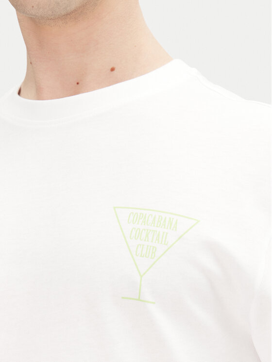 Only & Sons Only & Sons Футболка Cabana 22034380 Білий Relaxed Fit