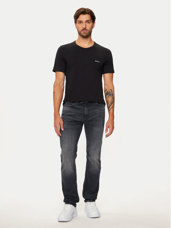 HUGO HUGO Conjunto de camisetas 50480088 Negro Regular Fit