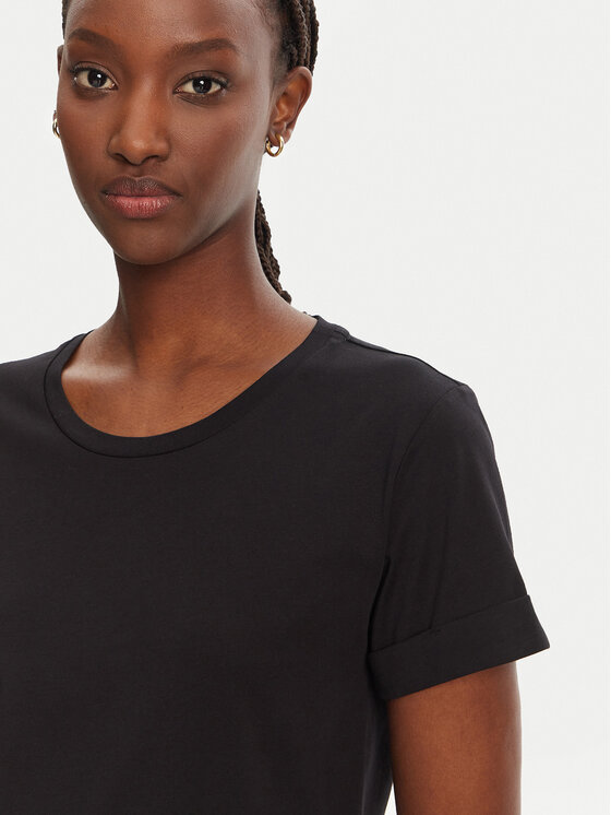 Liu Jo Sport Liu Jo Sport Camiseta TA5180 JS923 Negro Regular Fit