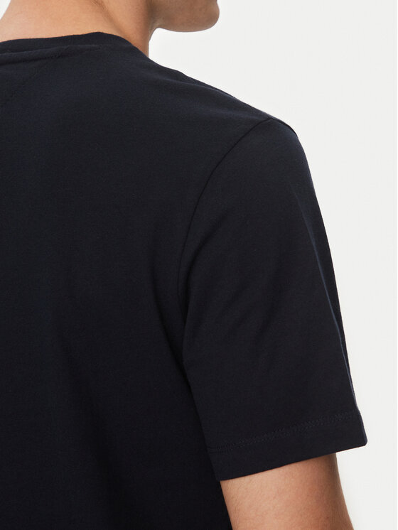 Tommy Hilfiger Tommy Hilfiger Majica Essential V-Neck Tee MW0MW39249 Mornarsko modra Regular Fit