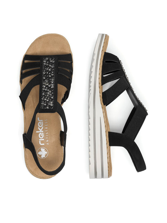 Rieker Sandali Rieker V0652-00 Nero