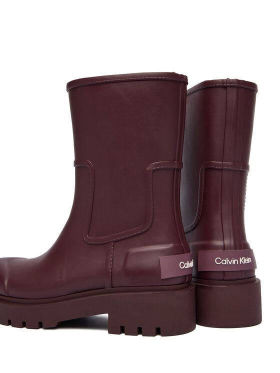 Calvin Klein Jeans Cizme de cauciuc Calvin Klein Jeans YW0YW02004 Vișiniu
