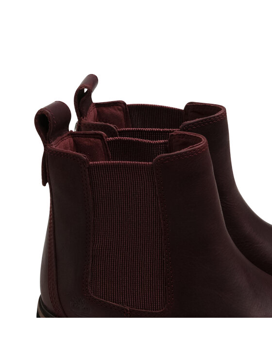 Timberland Členková obuv s elastickým prvkom Timberland London Square Chelse TB0A1S91C601 Bordová
